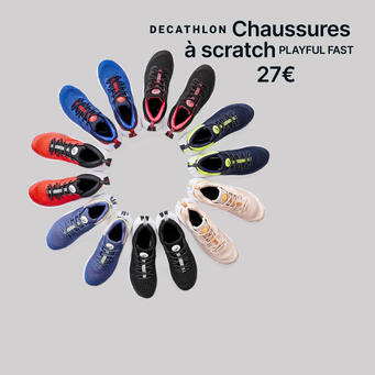 Chaussures à scratch Playful fast à 27€