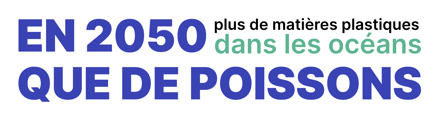 Texte: En 2050 plus de plastiques dans les océans que de poissons