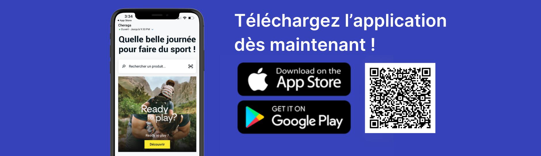 téléchargez notre application Decathlon shopping 