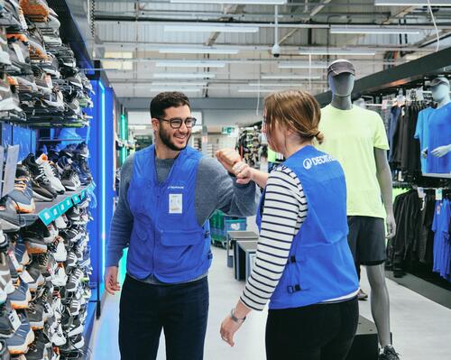 Photo coéquipier et coéquipière Decathlon