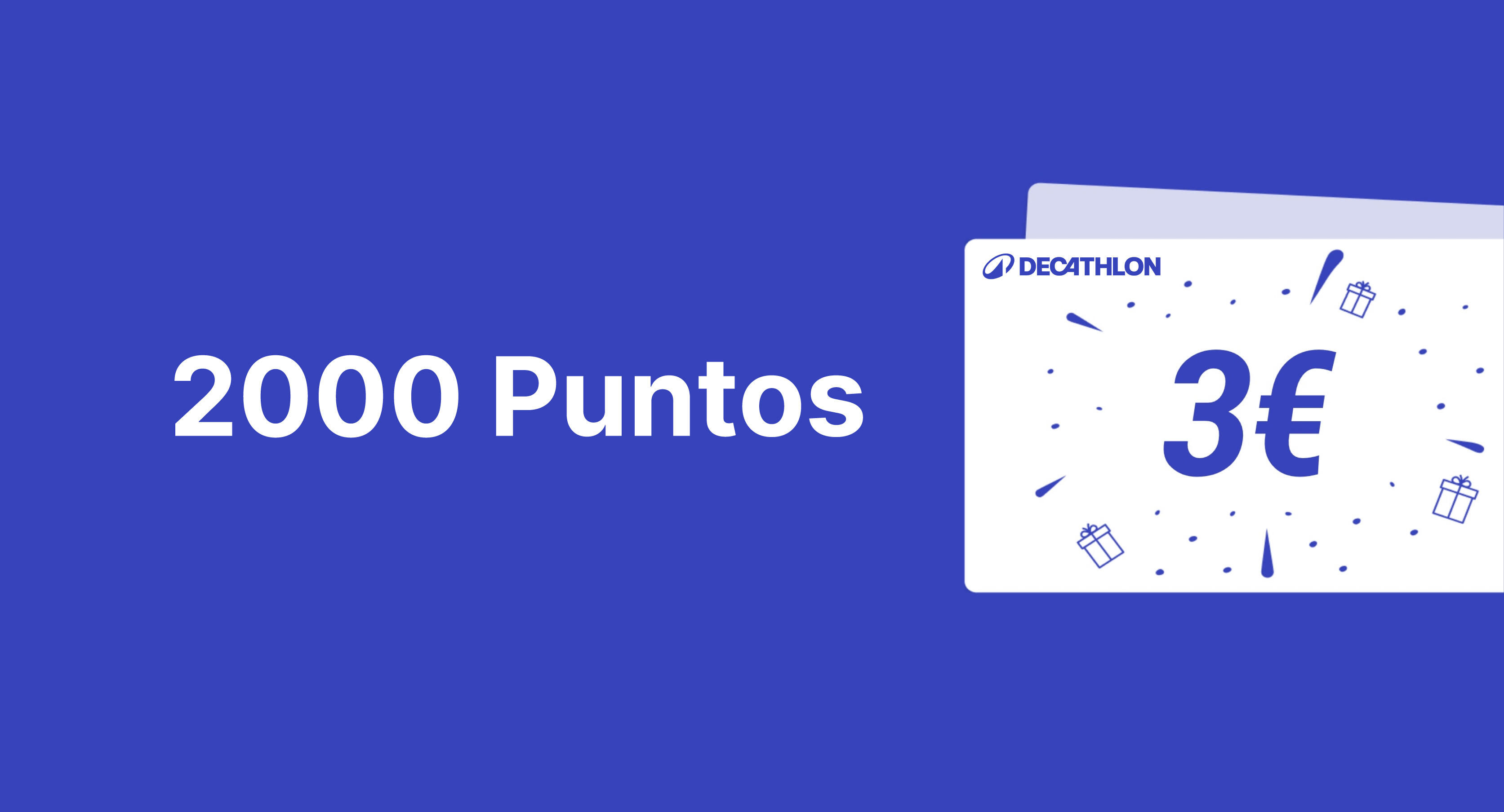 2000 Puntos = Cheque 3€