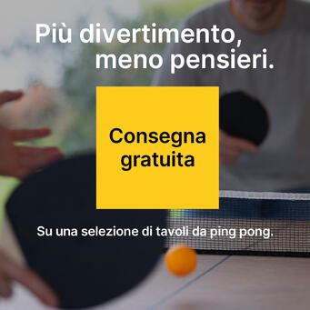 Ping pong in consegna gratuita