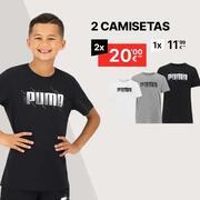 2 Camisetas Puma x 20€
