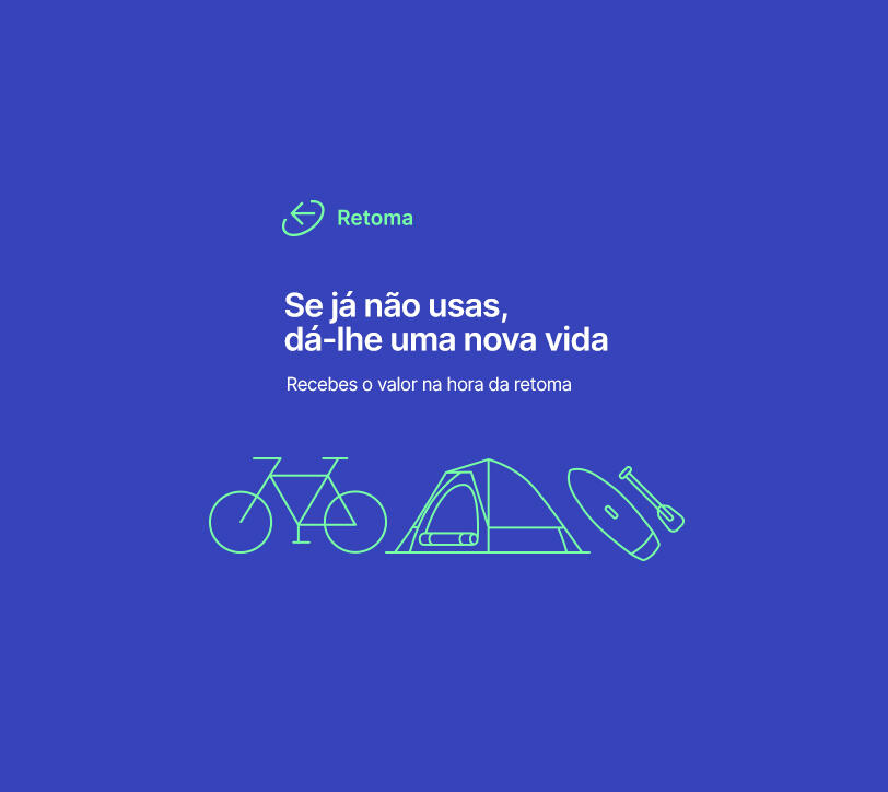 Compramos o teu equipamento de campismo