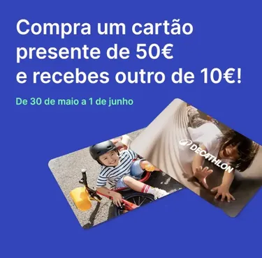 Compra um Cartão Presente de 50€ para o Dia da Criança e ganhe outro de 10€.