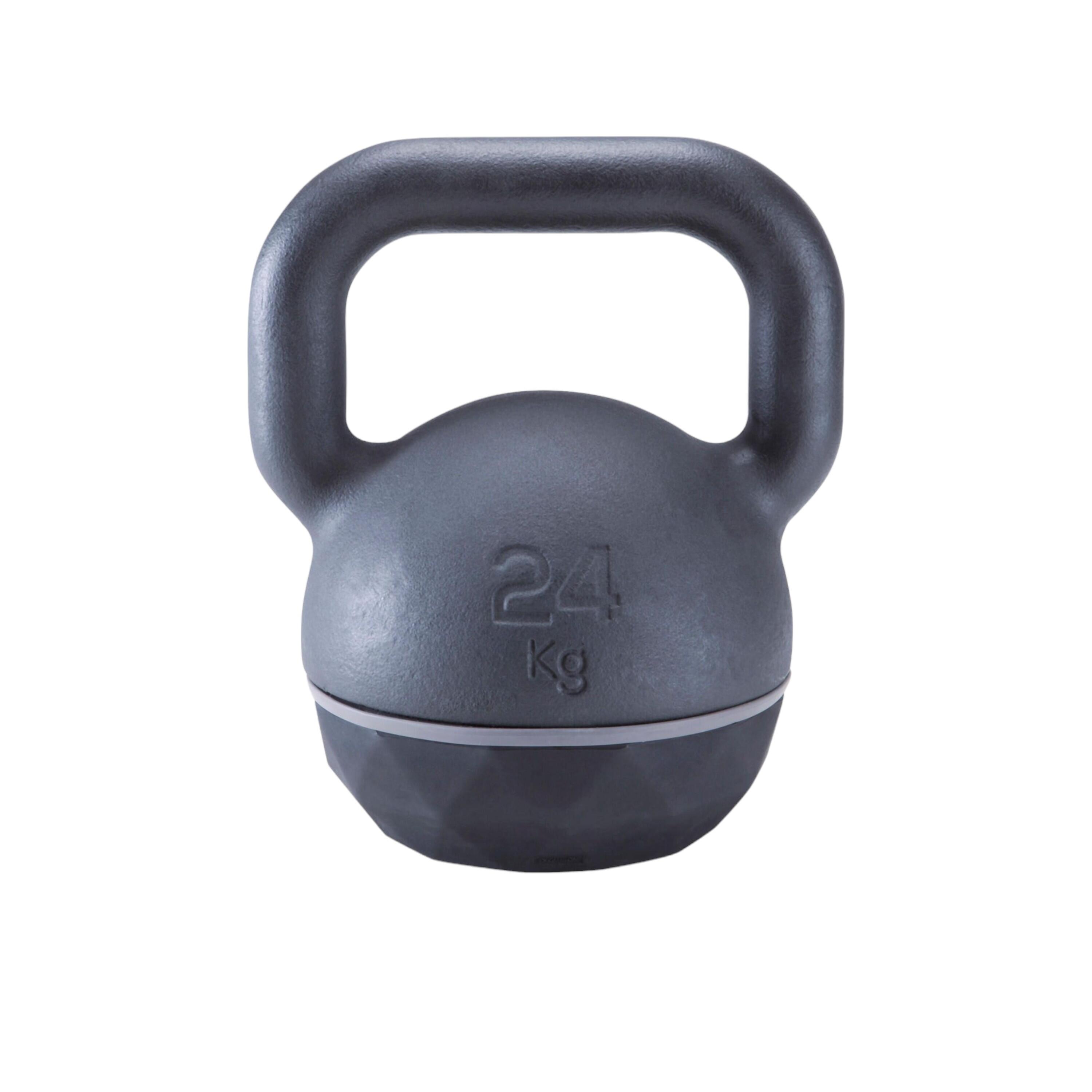Kettlebell Ghisa 20 Kg FFitness - Base Neoprene, Maniglia Ergonomica Per Crossfit E Allenamento Casa