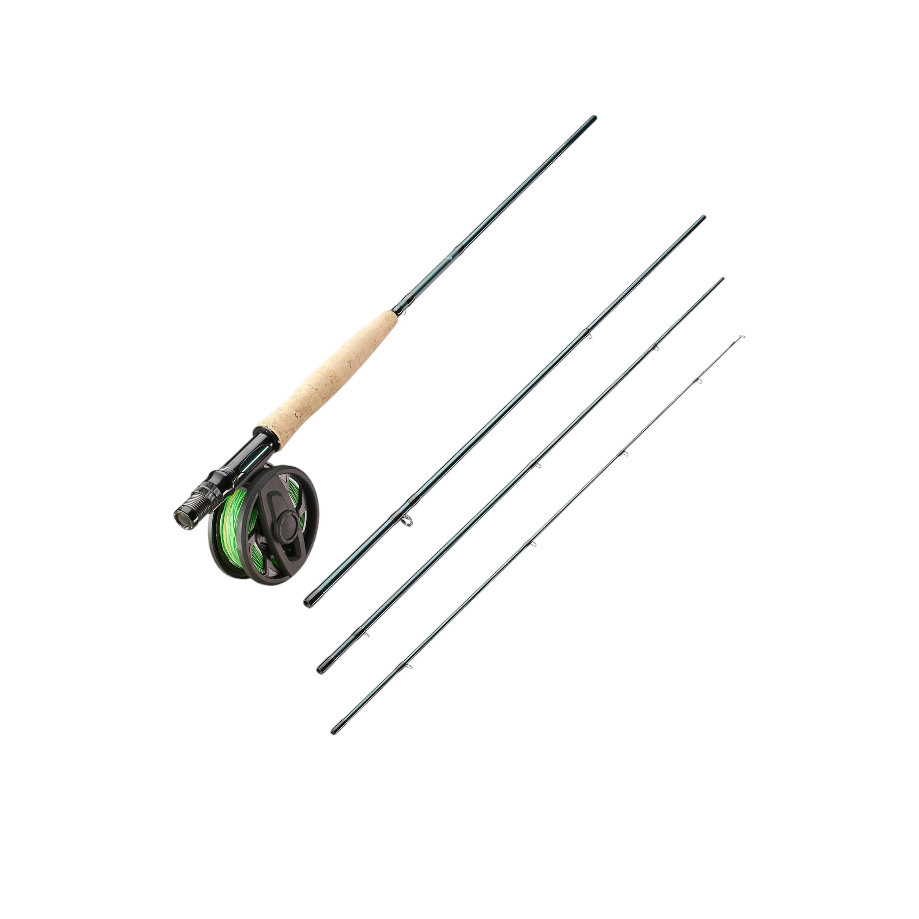 FR02 moulinet de pêche à la mouche 2 + 1 roulement à billes