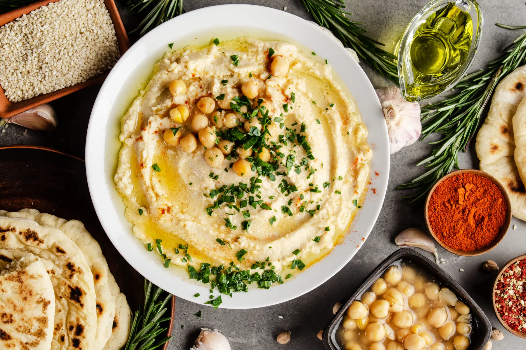 Hummus w misce