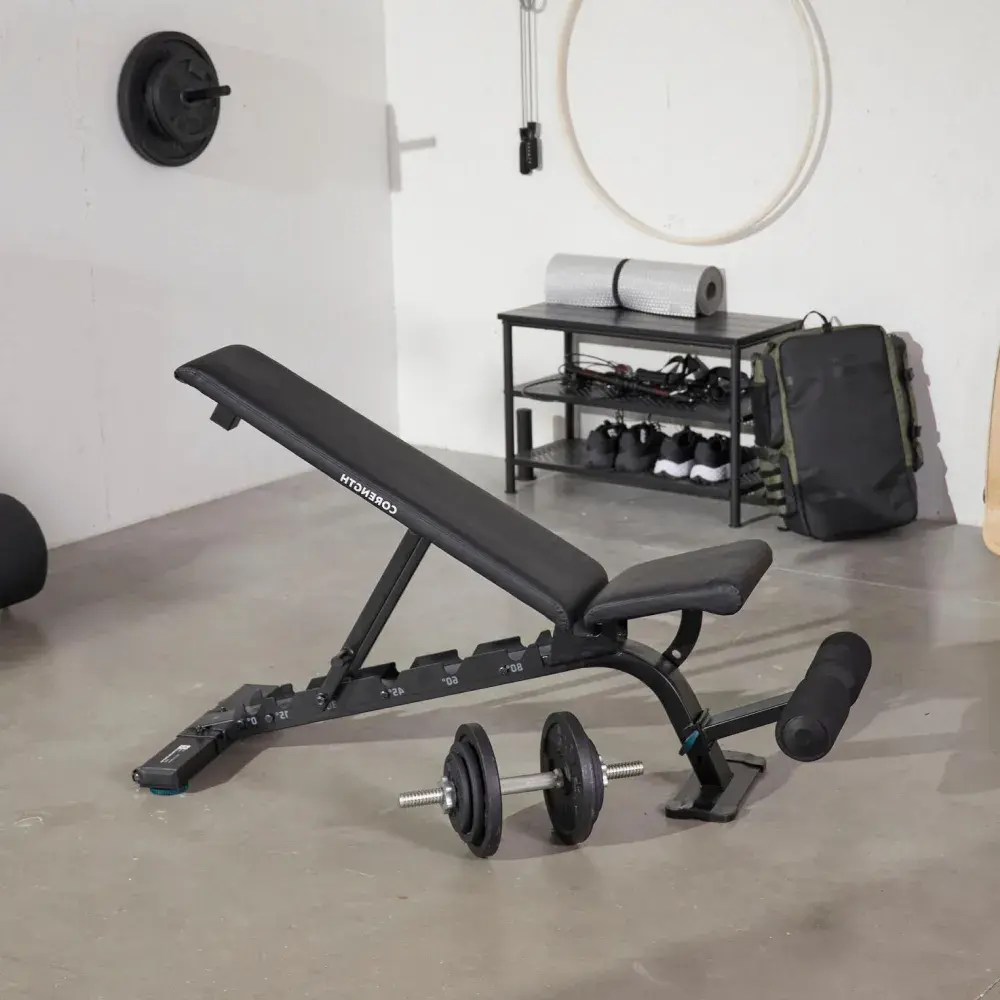 Een fitnessbank kan niet ontbreken in je home gym
