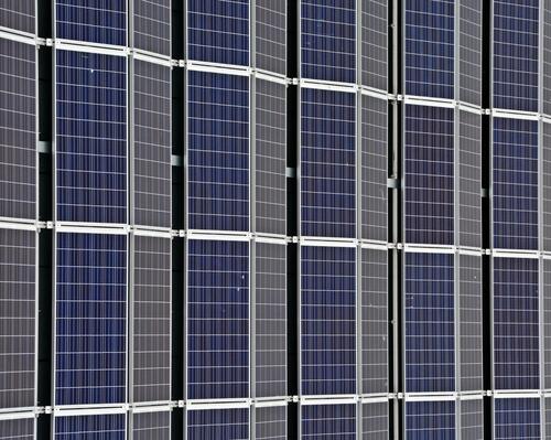 Picture of solar panel at Decathlon