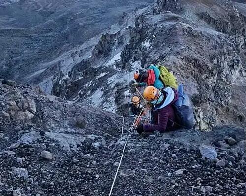 Intento de cumbre al  Volcán Chimborazo