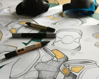 Dessin d'un prototype de produit