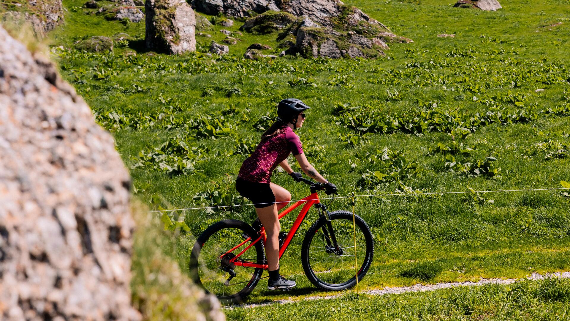 Mit dem Mountainbike in den Bergen