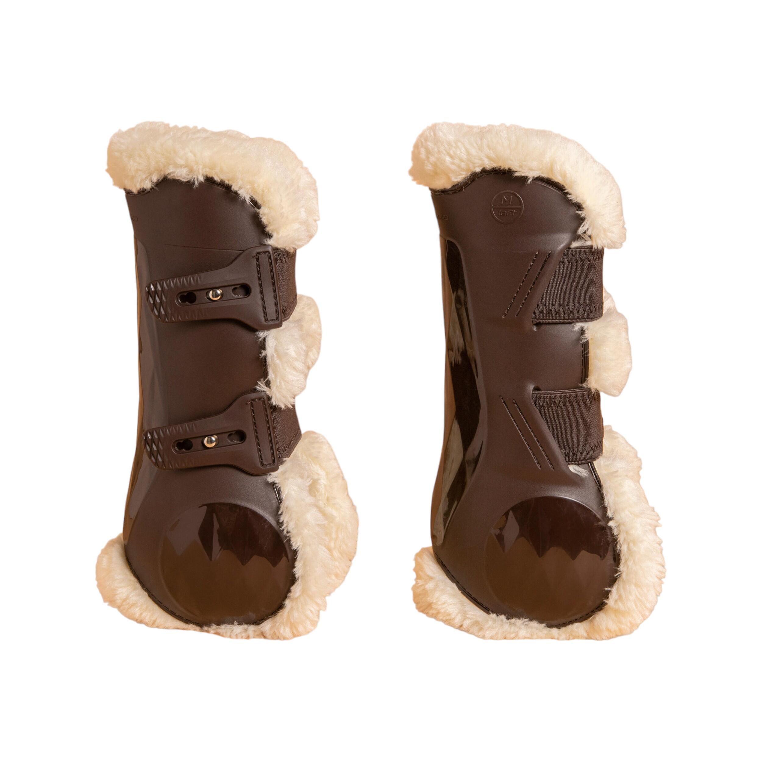 Springschoenen en peesbeschermers