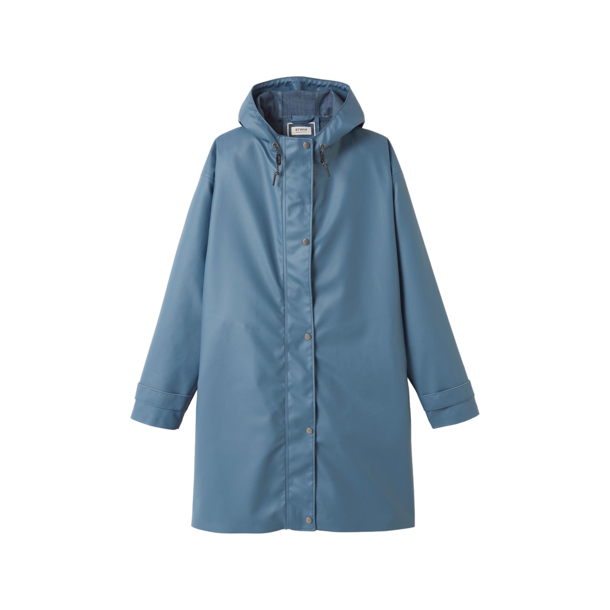 Regenjas Urban Fiets Regenjack Dames Lange Regenjas Regenjas Fietsen Urban  Sage Winter City Slicker