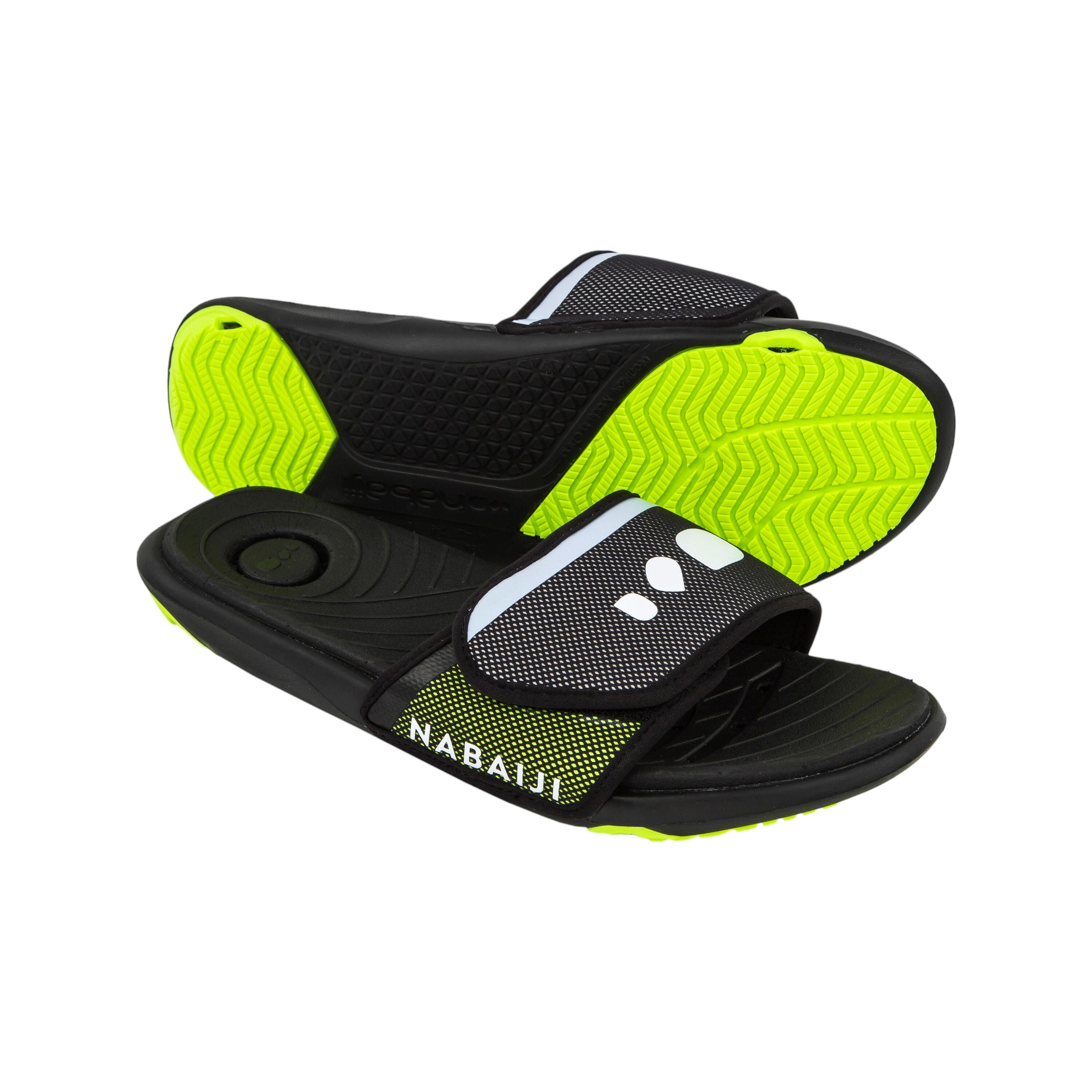 Adidas slippers decathlon sale