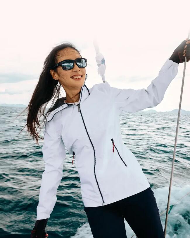 Kurtka żeglarska damska SAILING 100 AO różowa