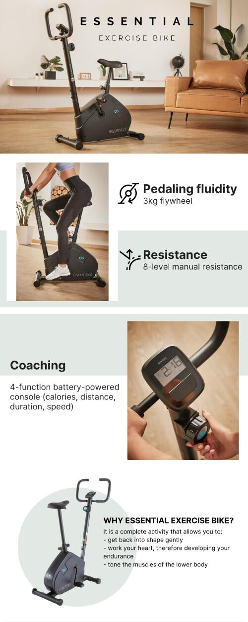 Buy Essential Exercise Bike Online Decathlon