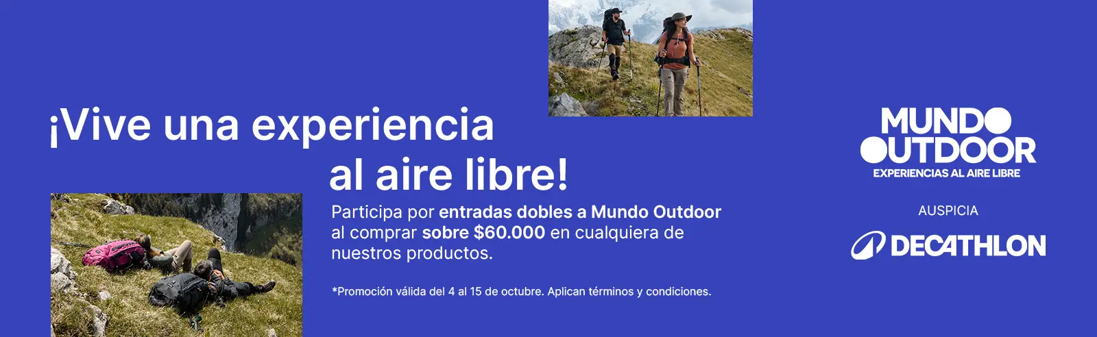 Participa por entradas a Mundo Outdoor