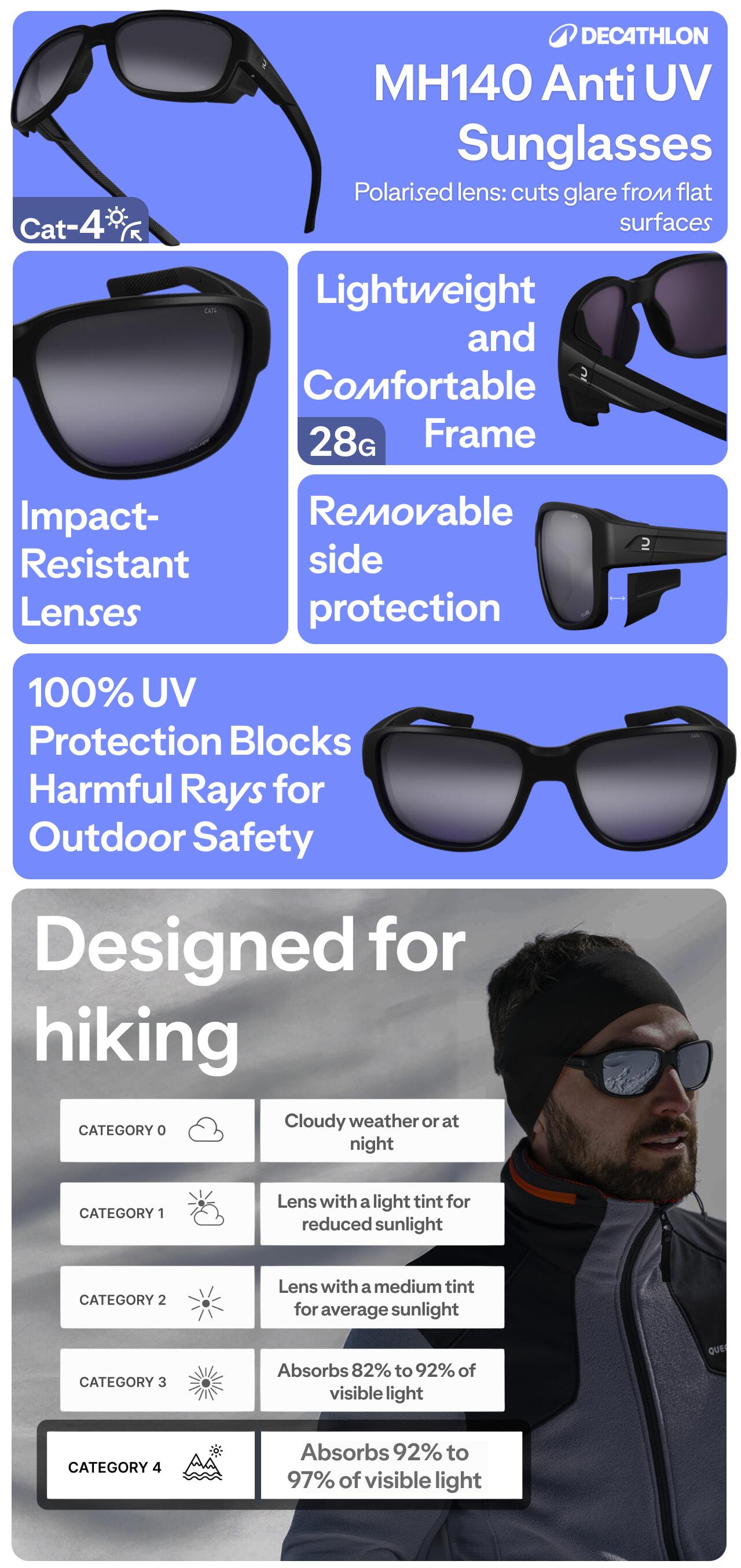 MH570 Anti UV Cat 4 Impact Resistant Polarized Sunglasses for