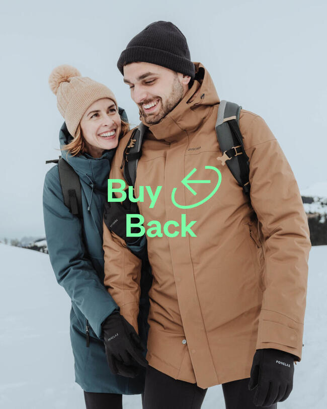 Man and woman in winter gear