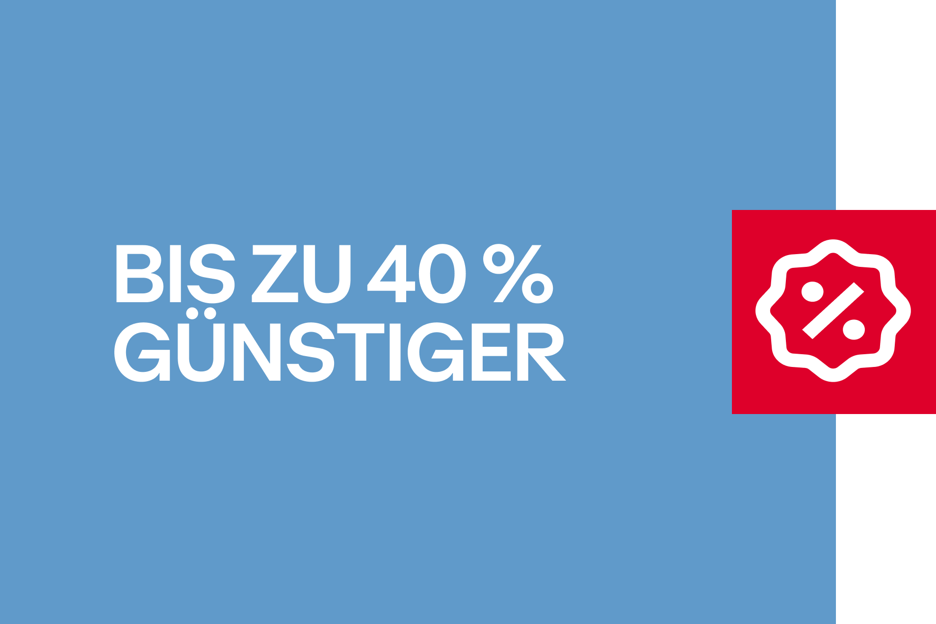 40% günstiger