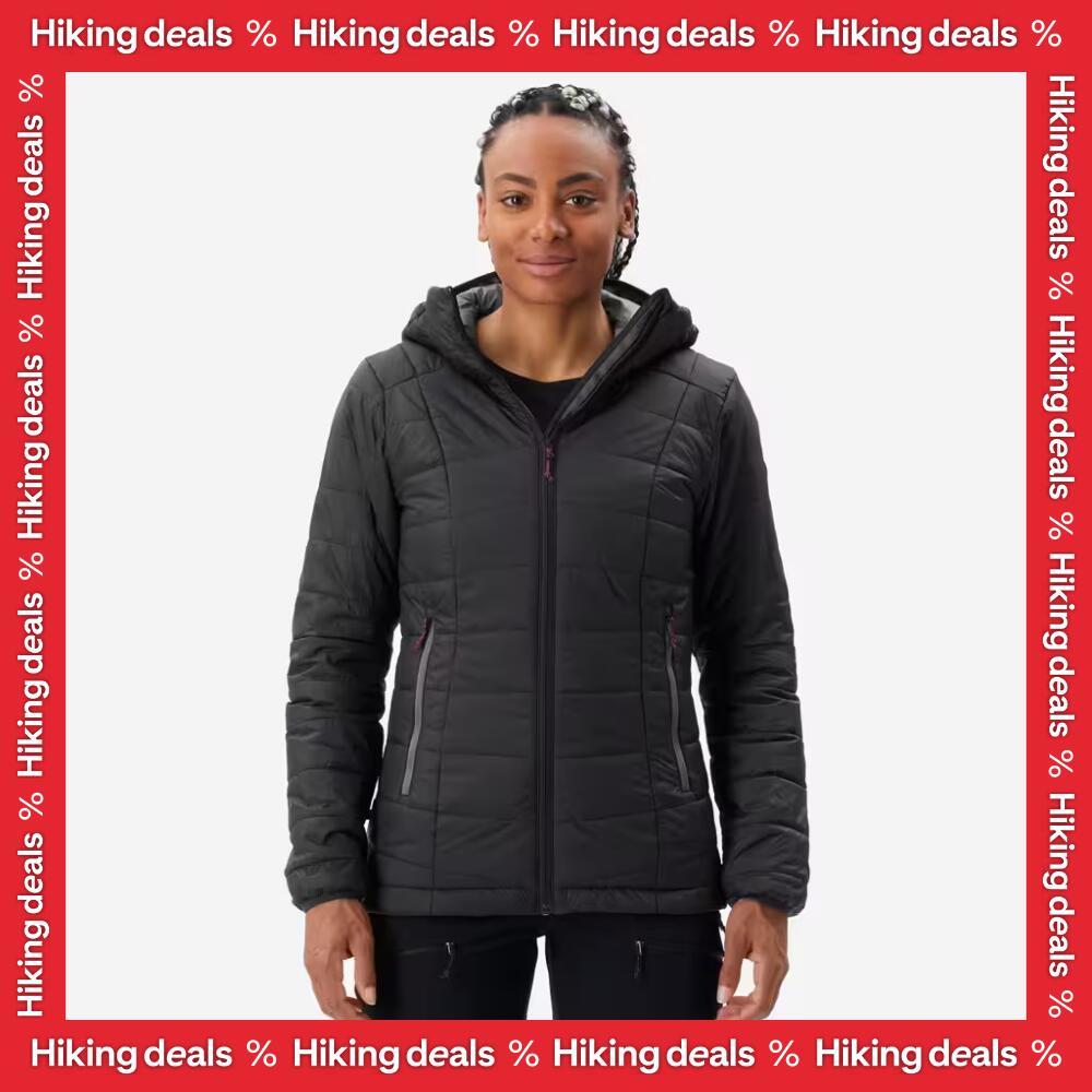 Women's Mountain Trekking Padded Jacket with Hood - MT100 -5°C


