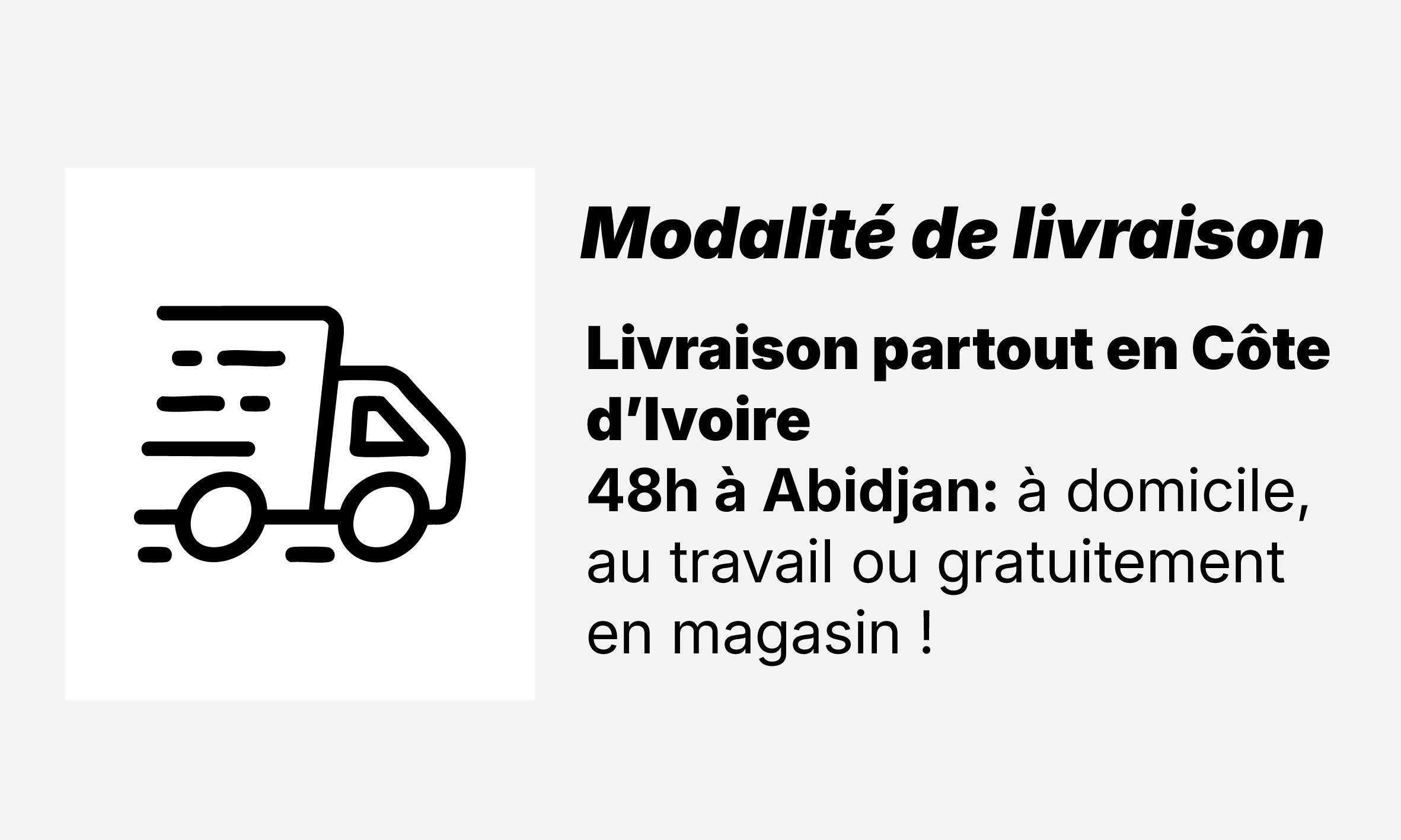 Modalité de livraison