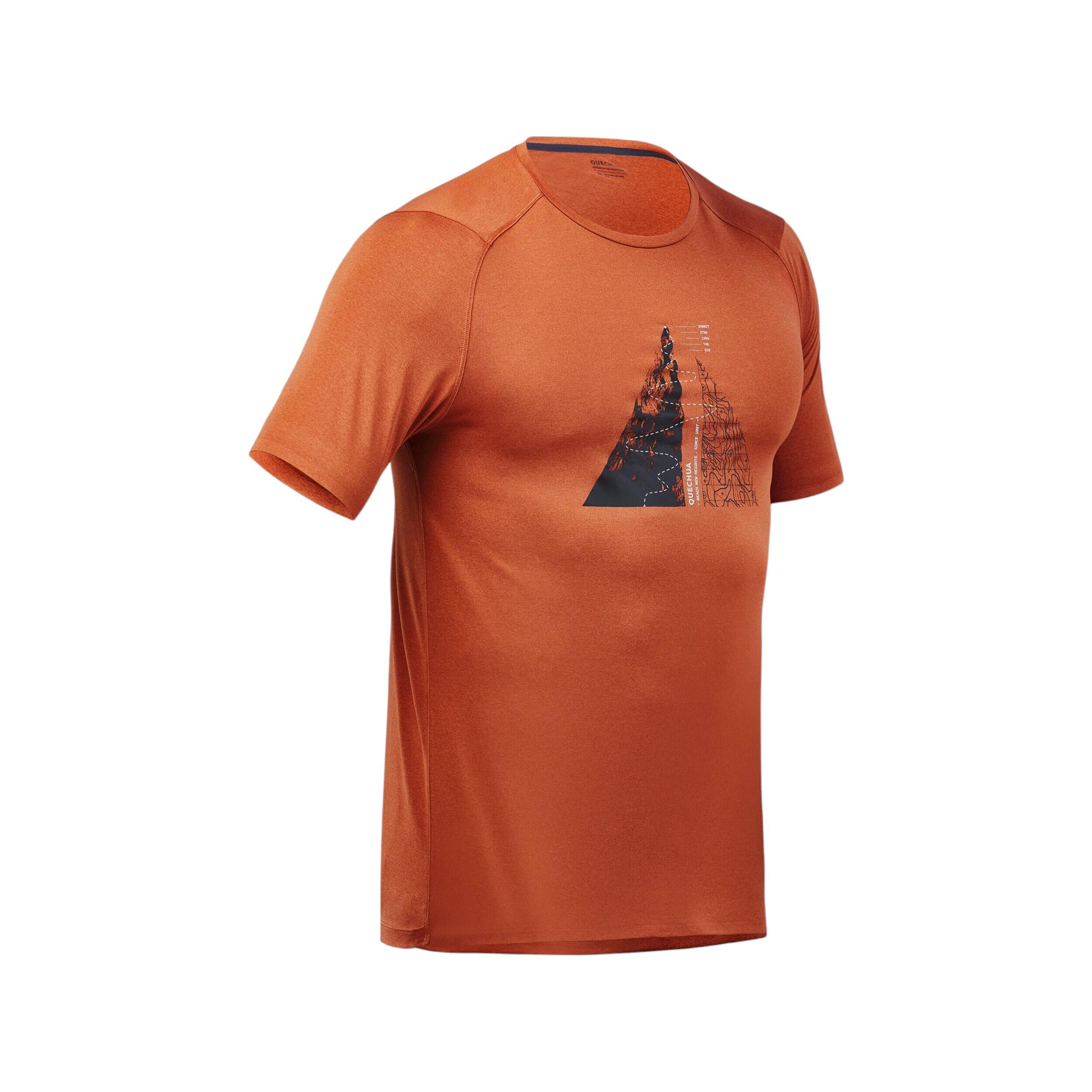 Quechua Camiseta Naranja Mujer Decathlon Quechua Mh100