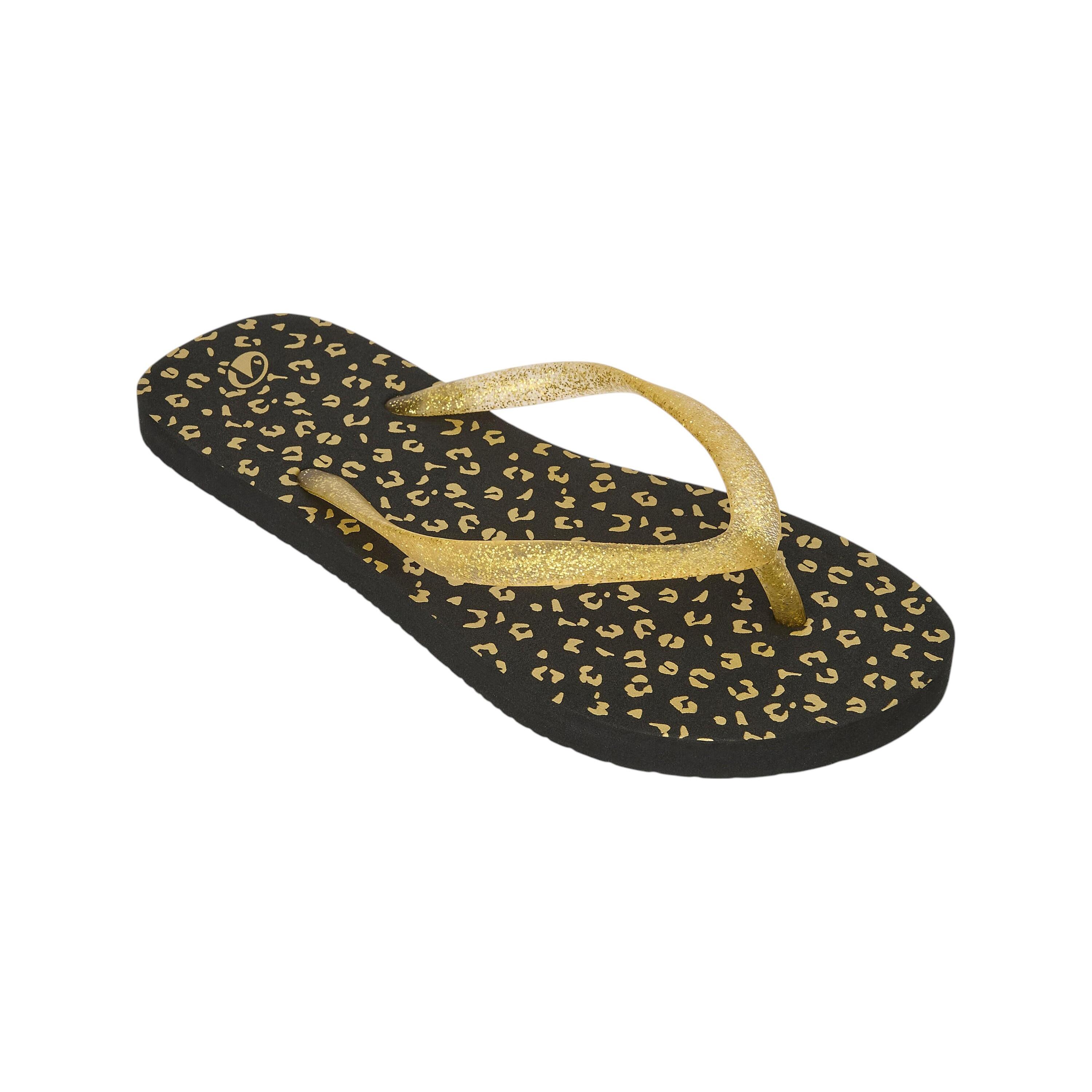 Tongs Fille Justice - Motif Tortues De Mer - Taille 12 (XXS) - Brillant - Été