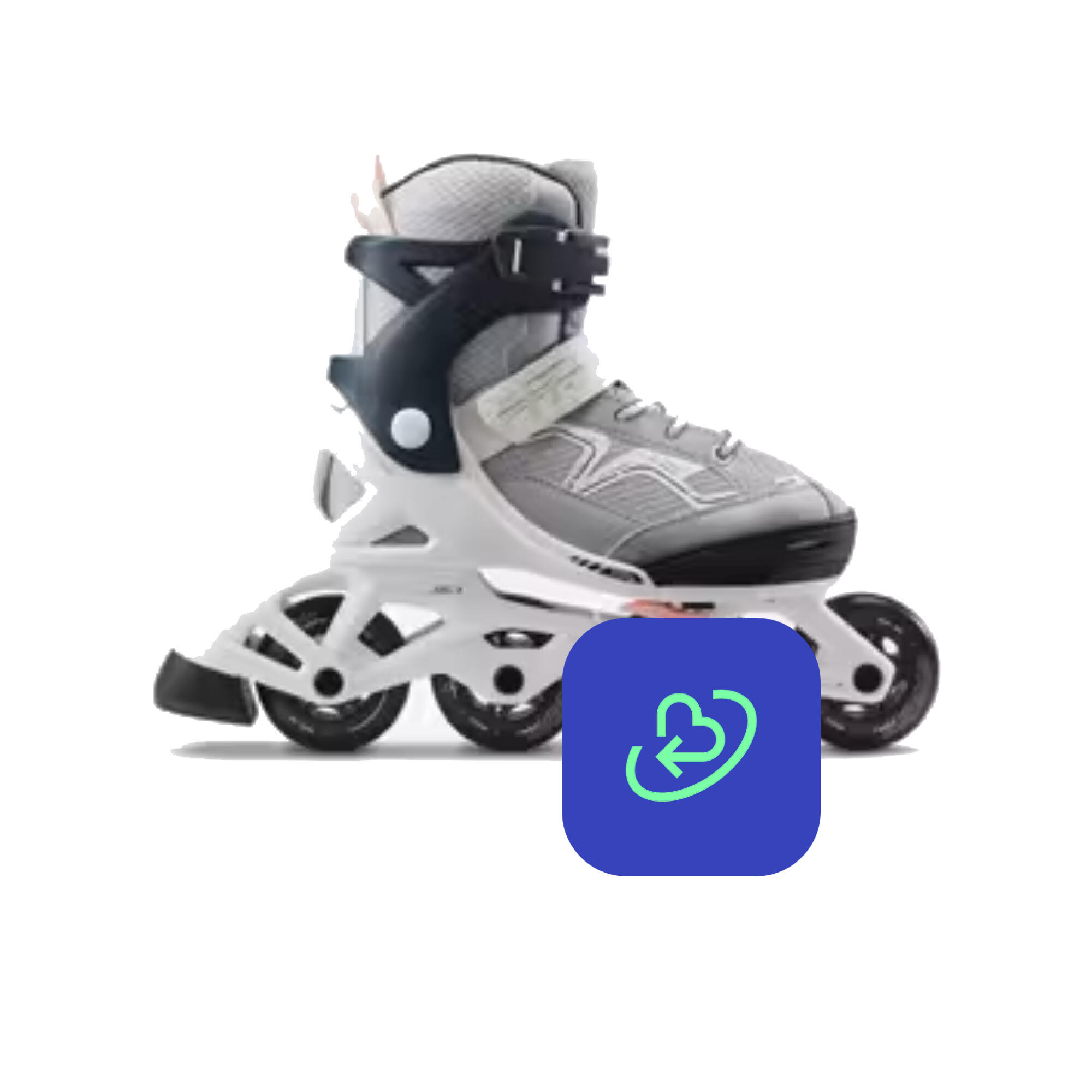 Skeelers, skates, skateboard