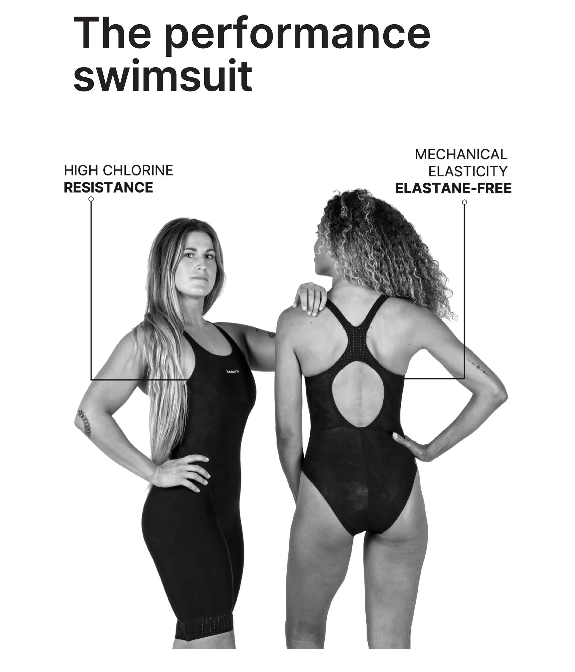 Women's 1-piece Swimsuit Vega Light Fern Black
