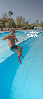 Hombre en bañador