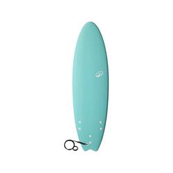 Planche De Surf Débutant Adulte – 170 Cm – En XPE/EPS – Flottabilité 90 Kg – Inclut Laisse Et Ailettes