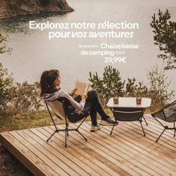 Chaise basse de camping à 39,99€