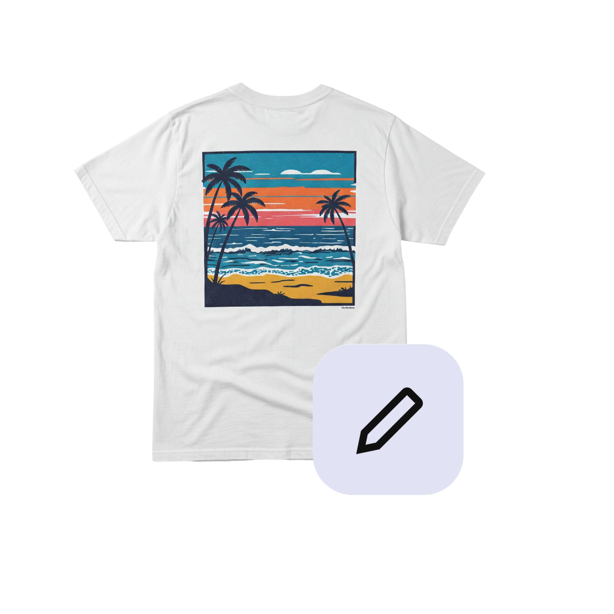 Textildruck farbig