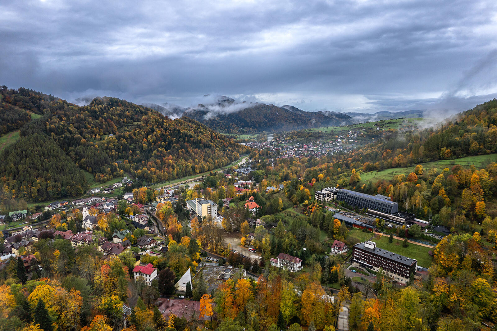 Widok na miasto z otu ptaka
