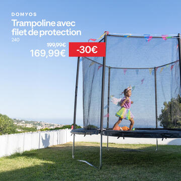 Trampoline Domyos avec filet de protection à 169,99€