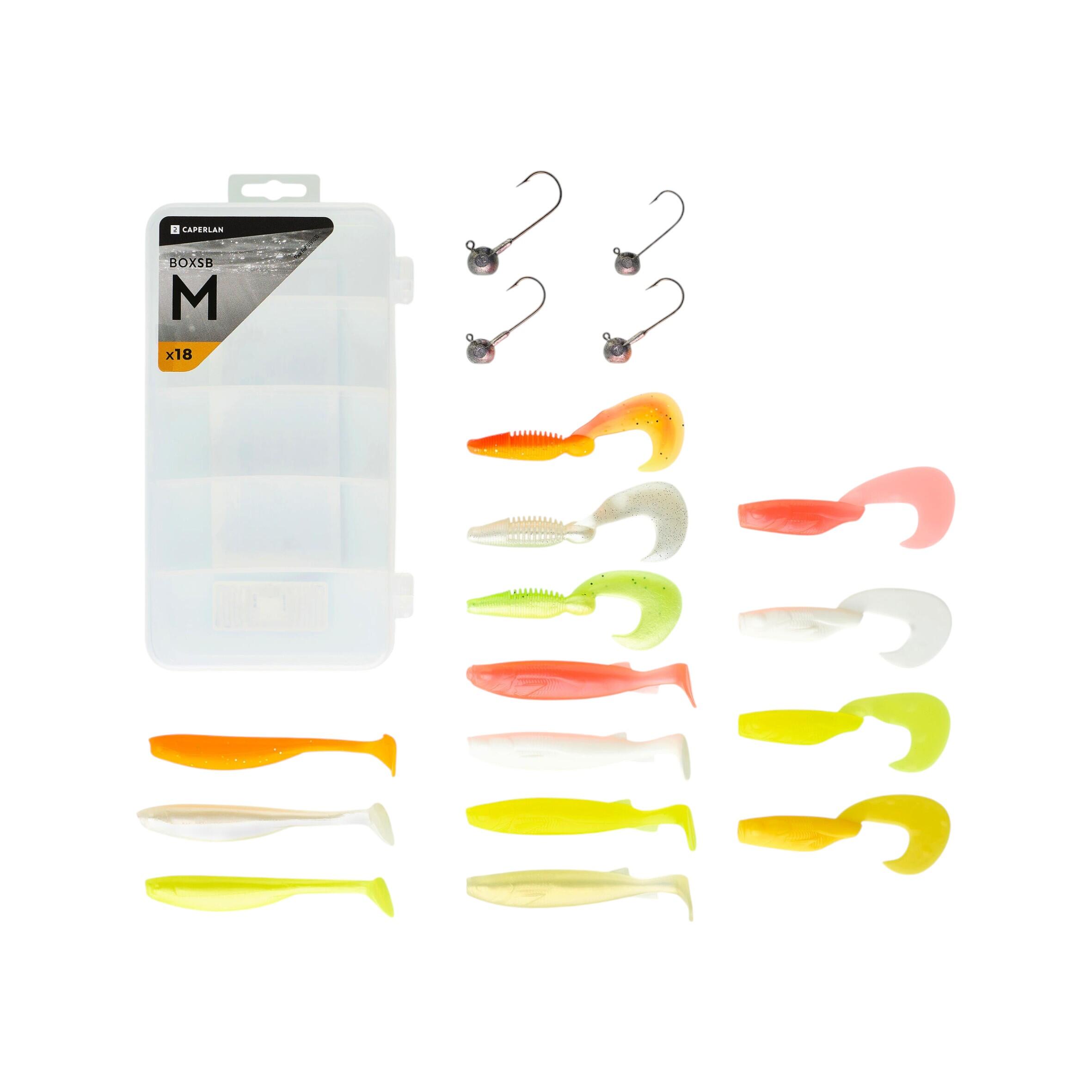 CHSEEO Set di 43 esche artificiali per pesca alla trota, perfetta per luccio, luccioperca, pesce persico, trota, merluzzo, Swimbait Jerkbait, accessori da pesca #3