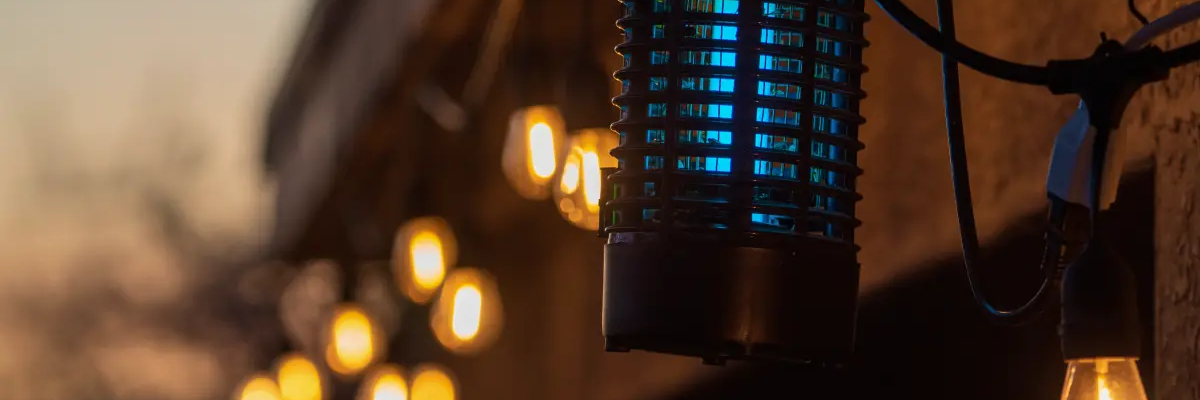 Lampa odstraszająca komary w nocy