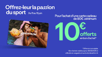 Carte cadeau : 10€ offerts