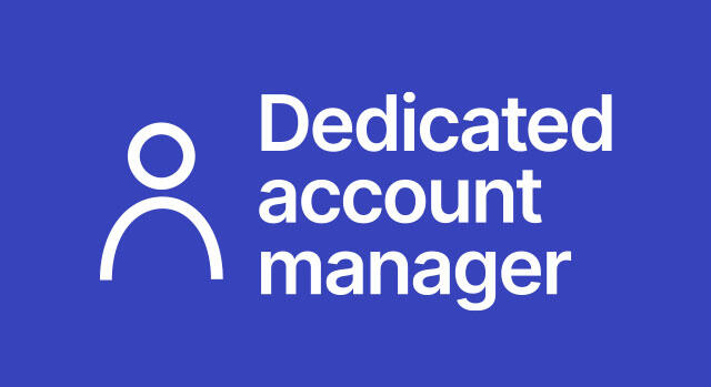 Contact our dedicated account manager