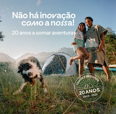 Há 20 anos nasceu a tenda 2 seconds 🏕️