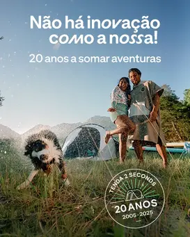 Há 20 anos nasceu a tenda 2 seconds 🏕️