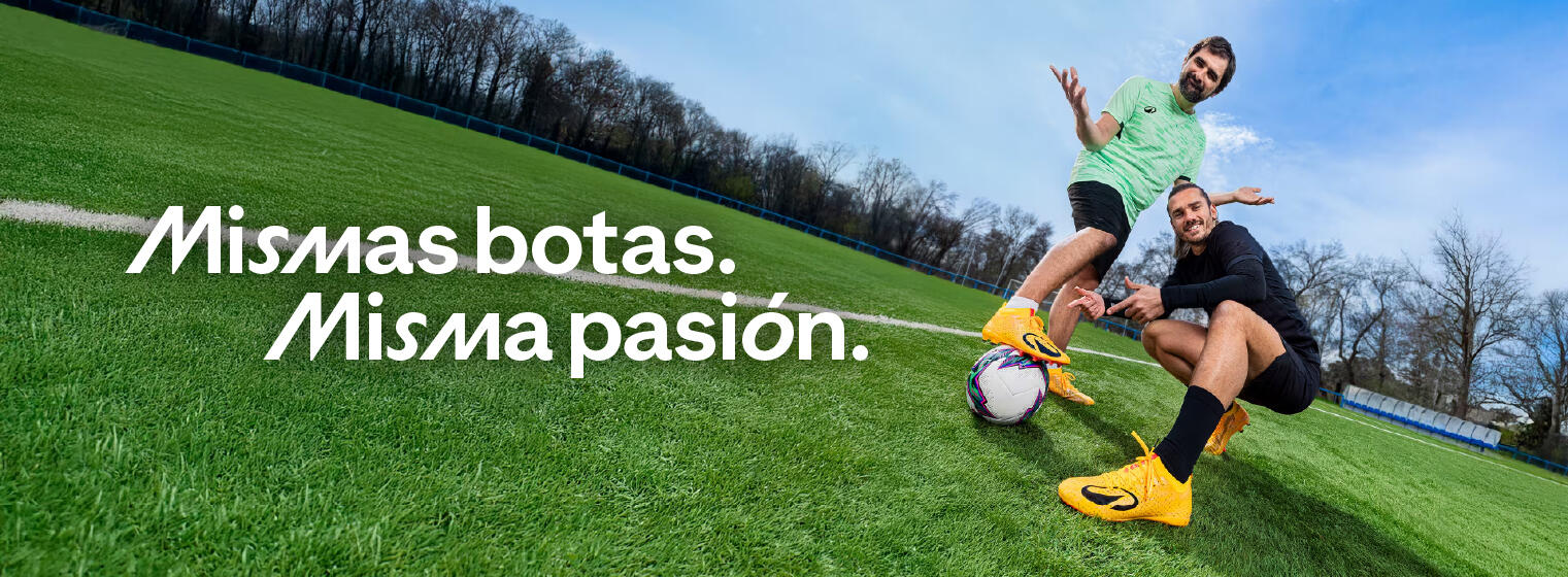 Antoine Griezmann con productos Decathlon