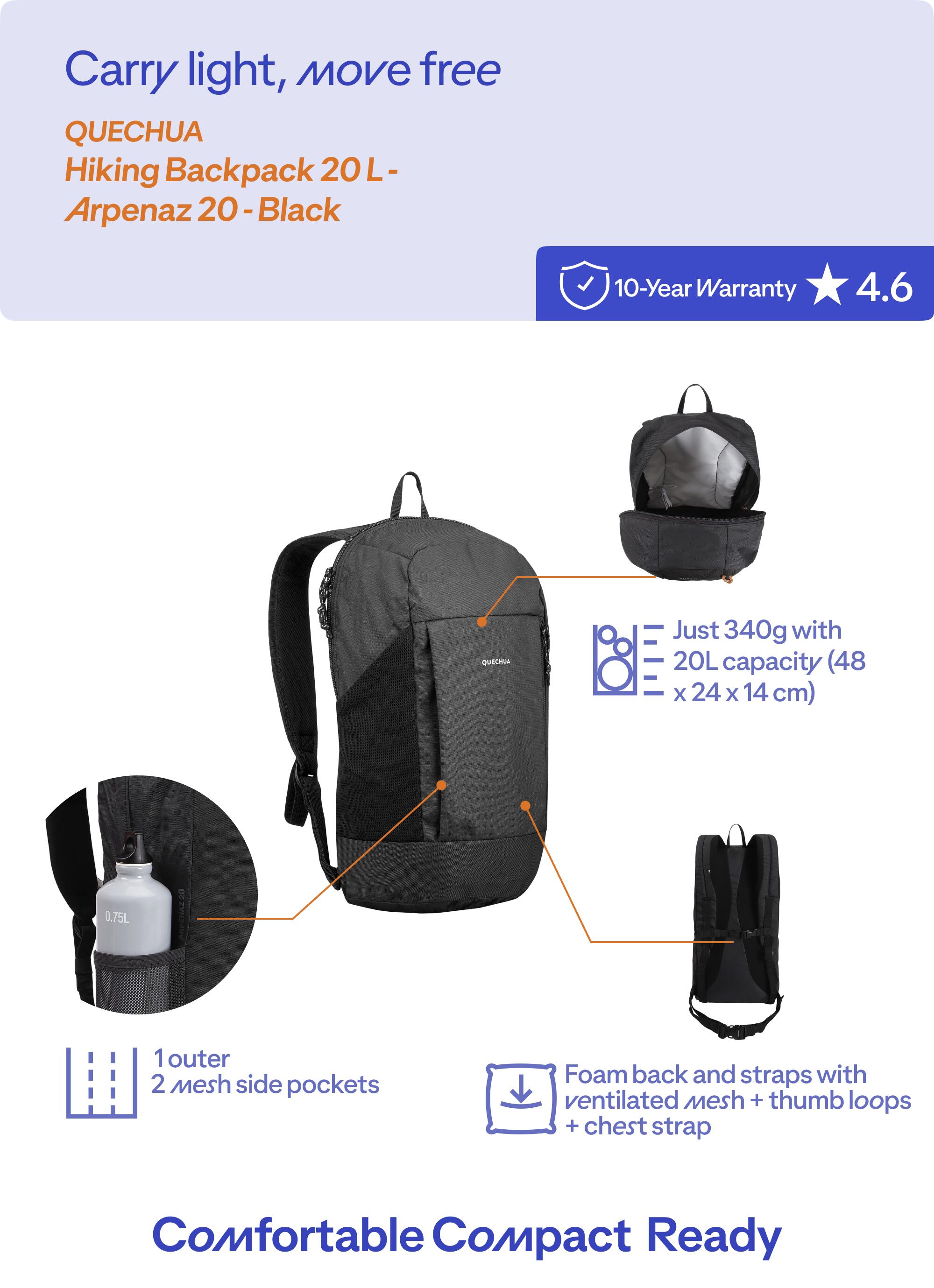 Arpenaz 100 10L hiking backpack - Blue