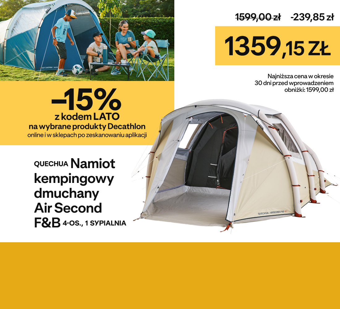 -15% na wybrane produkty Decathlon online i w sklepach po zeskanowaniu aplikacji