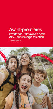 Avant-premières -30% sur une sélection avec le code AP30