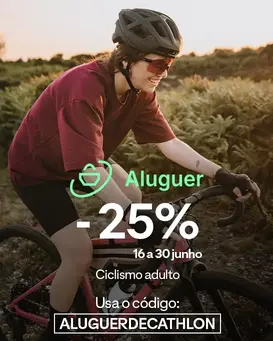 -25% no Aluguer de Bicicleta Adulto