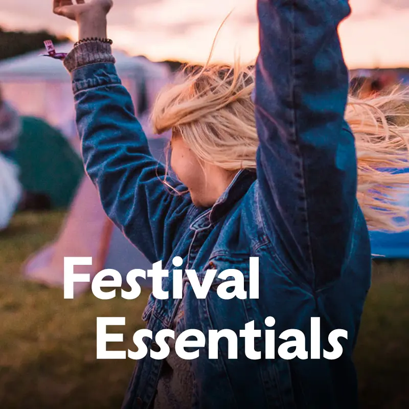 Shop festival essentials – clothing, gear and accessories
